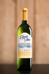 Bottle of white La Crosse wine